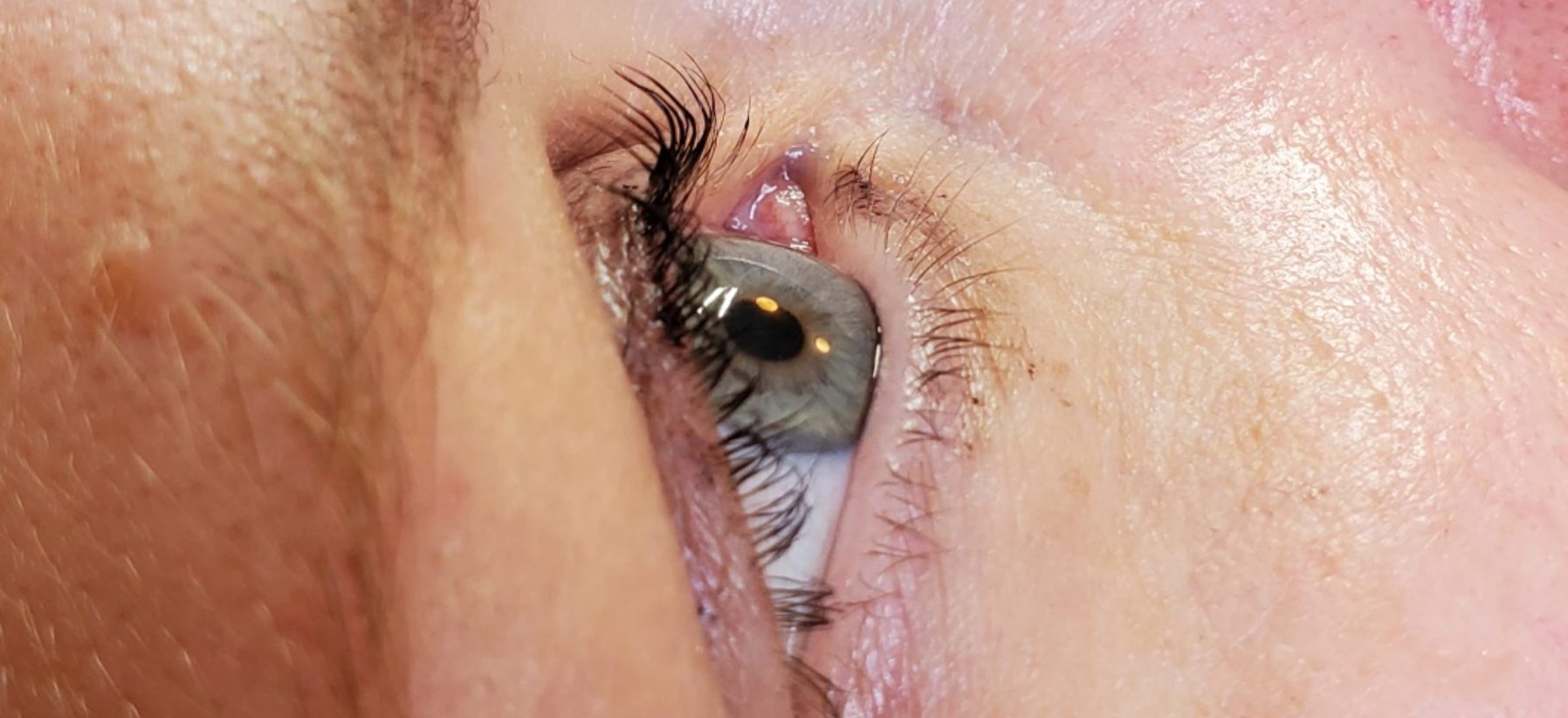 Lash lift and tint after image